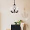 Designers Fountain Gramercy Park 3 Light Classic Old English Bronze with Blown Hammered Glass Shades Chandelier 87183-OEB - alternate 2